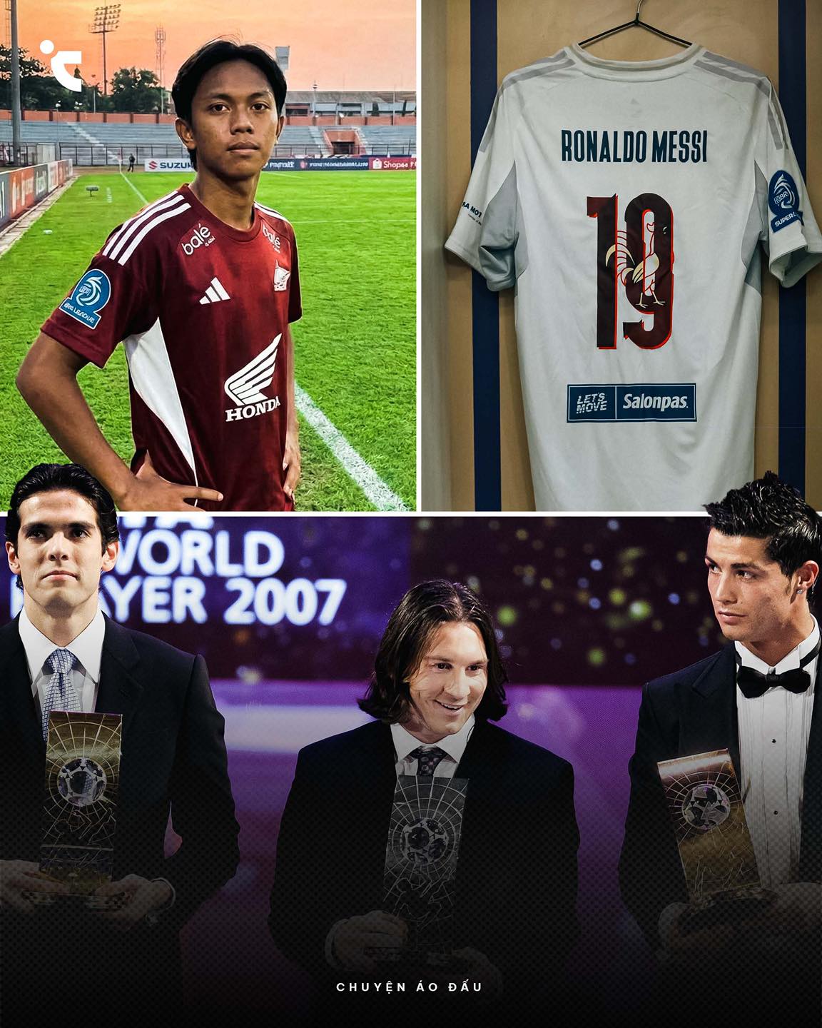 Tin được kh&ocirc;ng: Kaka Ronaldo Messi g&acirc;y b&atilde;o tại giải b&oacute;ng đ&aacute; Indonesia- Ảnh 1.