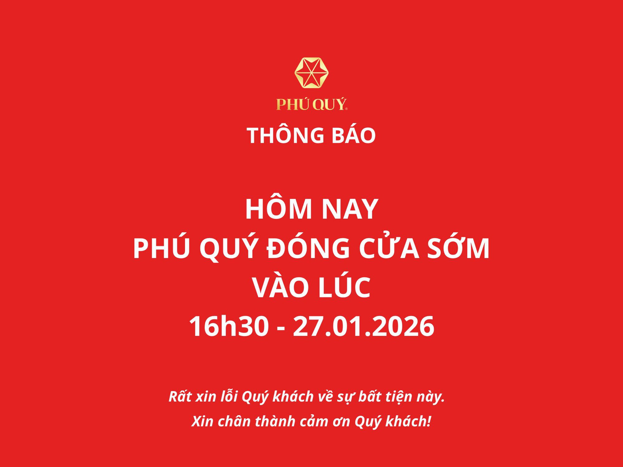 Tập đo&agrave;n V&agrave;ng Bạc Ph&uacute; Qu&yacute; th&ocirc;ng b&aacute;o tin n&oacute;ng- Ảnh 1.