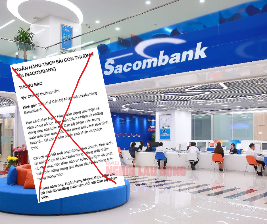 Sacombank lên tiếng về thông tin không thưởng Tết cho nhân viên- Ảnh 1. Sacombank lên tiếng về thông tin không thưởng Tết cho nhân viên- Ảnh 1.