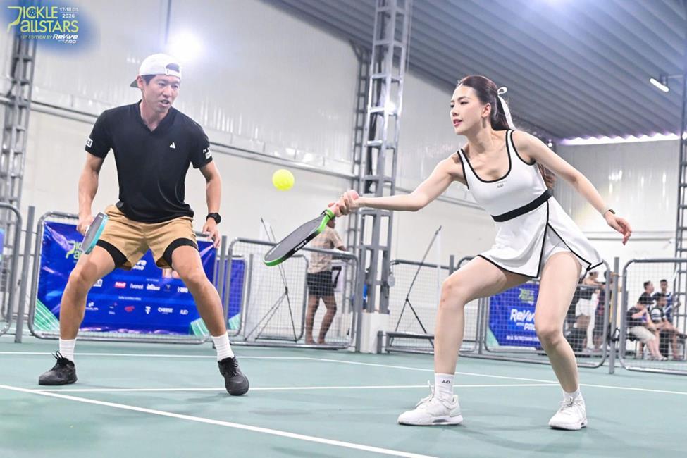 &ldquo;C&aacute;c b&oacute;ng hồng&rdquo; tỏa s&aacute;ng tại Pickle Allstars: Khi sắc đẹp bước v&agrave;o s&acirc;n đấu pickleball- Ảnh 6.