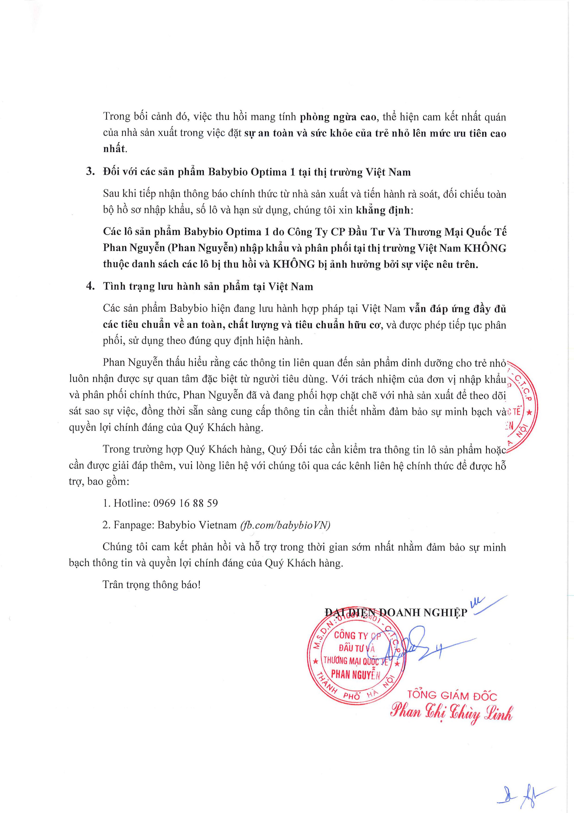 Vụ sữa Pháp Babybio thu hồi khẩn cấp vì nghi nhiễm độc tố: Đơn vị nhập khẩu về Việt Nam nói gì?- Ảnh 3. Vụ sữa Pháp Babybio thu hồi khẩn cấp vì nghi nhiễm độc tố: Đơn vị nhập khẩu về Việt Nam nói gì?- Ảnh 3.