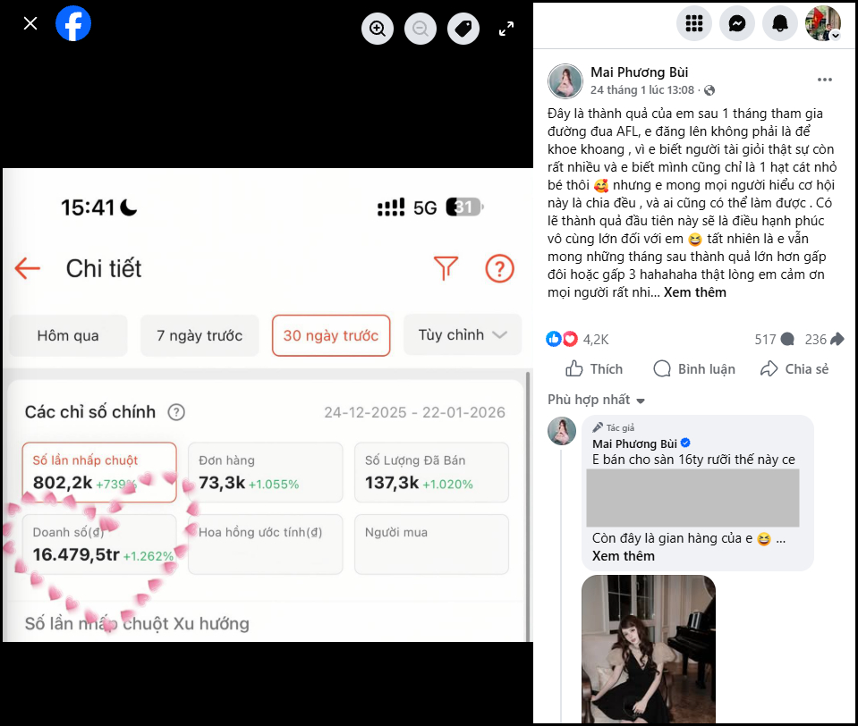 Mai Phương B&ugrave;i l&agrave; ai? B&aacute;n g&igrave; m&agrave; doanh số affiliate l&ecirc;n đến 16,5 tỷ đồng/th&aacute;ng?- Ảnh 5.