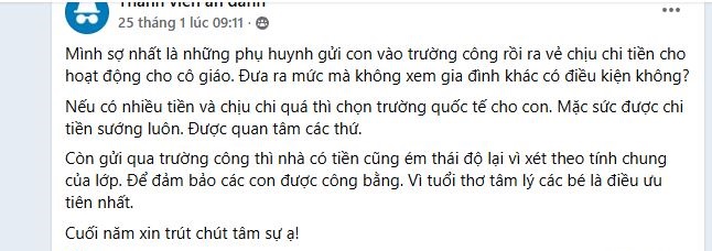 Một chia sẻ về trường c&ocirc;ng khiến phụ huynh H&agrave; Nội "chia phe" dữ dội- Ảnh 1.
