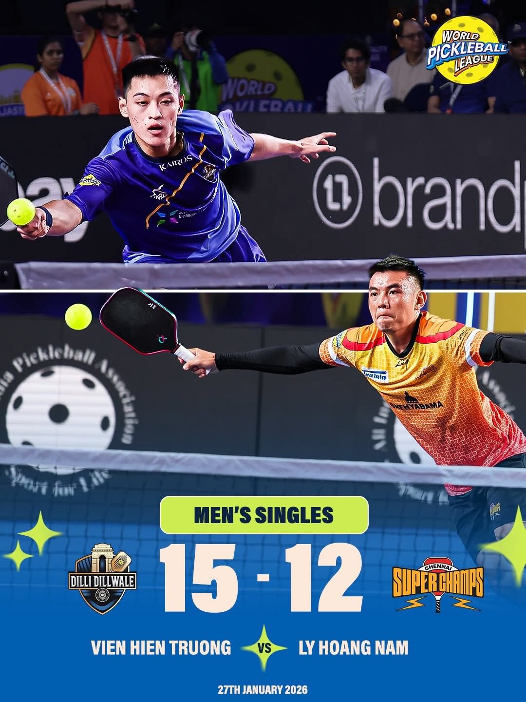 Chưa thấy giải pickleball n&agrave;o c&oacute; thể thức thi đấu độc lạ như giải Ấn Độ m&agrave; L&yacute; Ho&agrave;ng Nam, Vinh Hiển tham gia n&agrave;y- Ảnh 2.