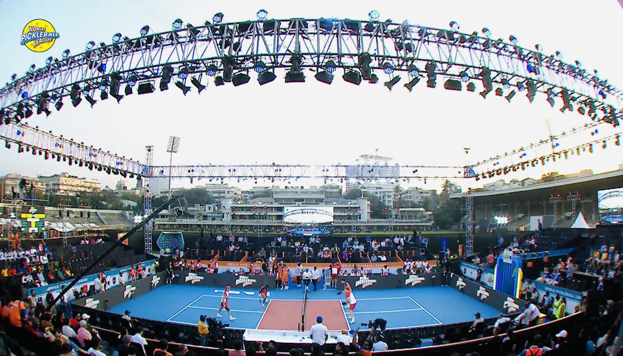 Chưa thấy giải pickleball n&agrave;o c&oacute; thể thức thi đấu độc lạ như giải Ấn Độ m&agrave; L&yacute; Ho&agrave;ng Nam, Vinh Hiển tham gia n&agrave;y- Ảnh 1.