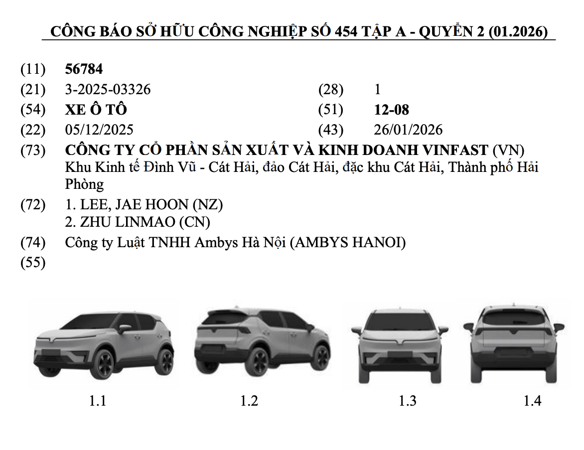 Lộ xe mới dễ là VinFast VF 5 2026 tại Việt Nam: Thiết kế sắc sảo hơn, cụm đèn mảnh giống LED, mâm mới phay bắt mắt- Ảnh 1. Lộ xe mới dễ là VinFast VF 5 2026 tại Việt Nam: Thiết kế sắc sảo hơn, cụm đèn mảnh giống LED, mâm mới phay bắt mắt- Ảnh 1.