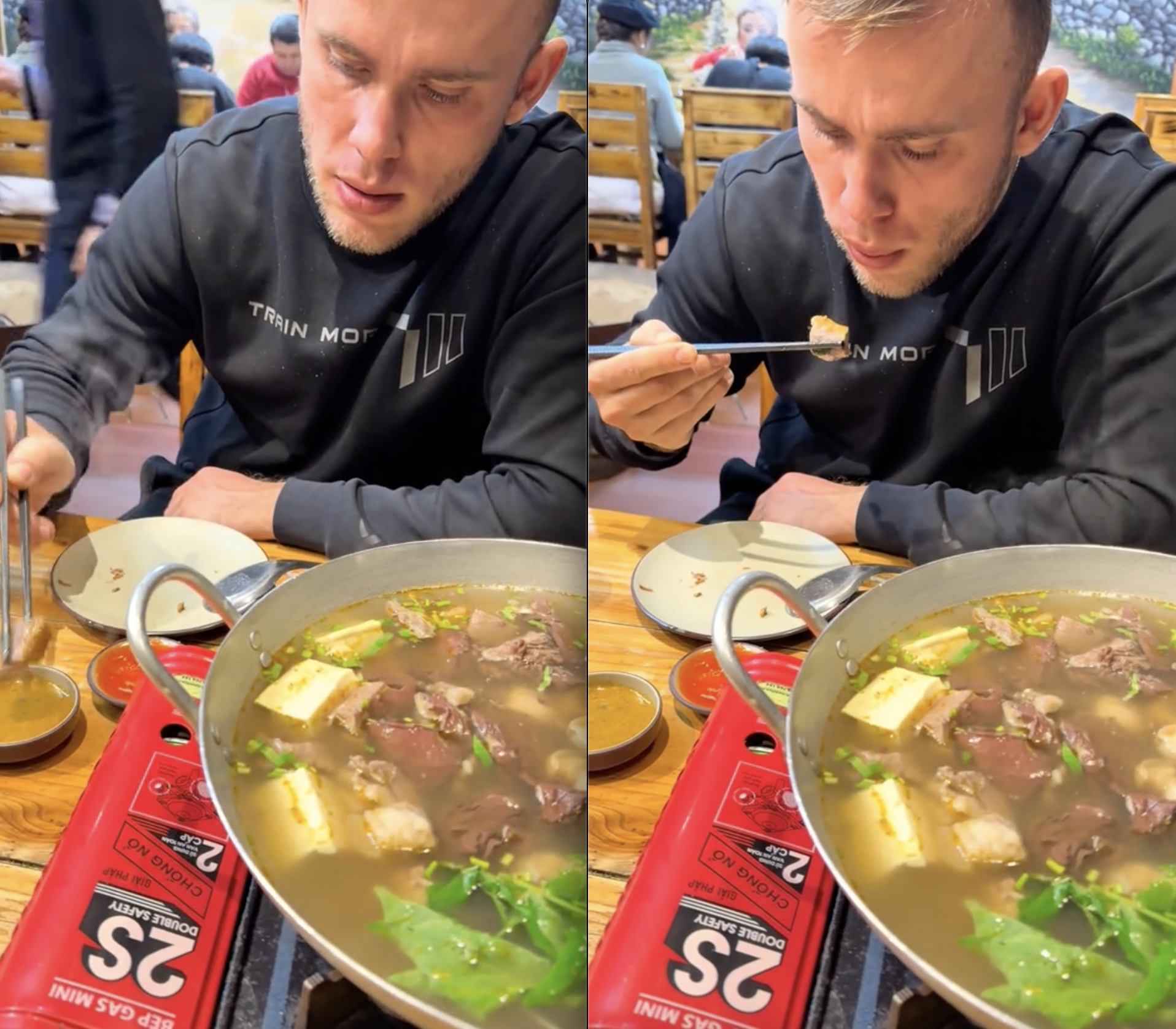 Kh&aacute;ch T&acirc;y liều lĩnh thử ăn m&oacute;n độc lạ Việt Nam, trong khi nhiều người Việt chưa chắc đ&atilde; d&aacute;m- Ảnh 2.