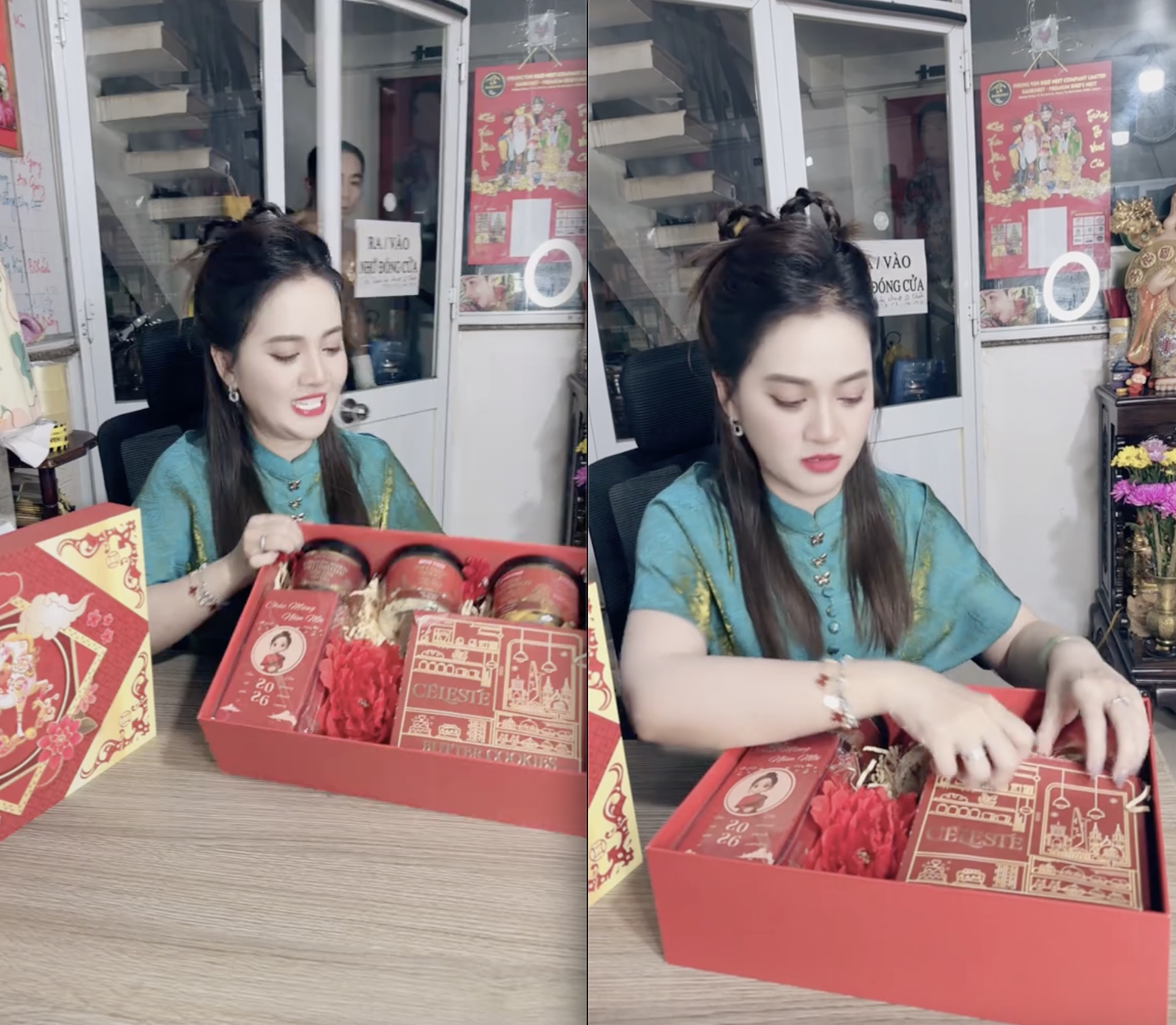 Drama qu&agrave; Tết 2026 tới: Hồng Loan b&aacute;n 549k khẳng định h&agrave;ng c&ocirc;ng ty, B&iacute;ch Tr&acirc;m b&aacute;n 500k vẫn kh&ocirc;ng qu&ecirc;n c&agrave; khịa- Ảnh 1.