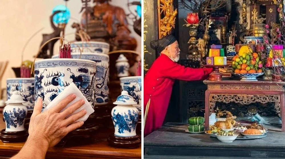 Bao sái bàn thờ đúng cách đón tài lộc: Chuyên gia hướng dẫn trình tự lau, không lau bát hương đầu tiên- Ảnh 2. Bao sái bàn thờ đúng cách đón tài lộc: Chuyên gia hướng dẫn trình tự lau, không lau bát hương đầu tiên- Ảnh 2.