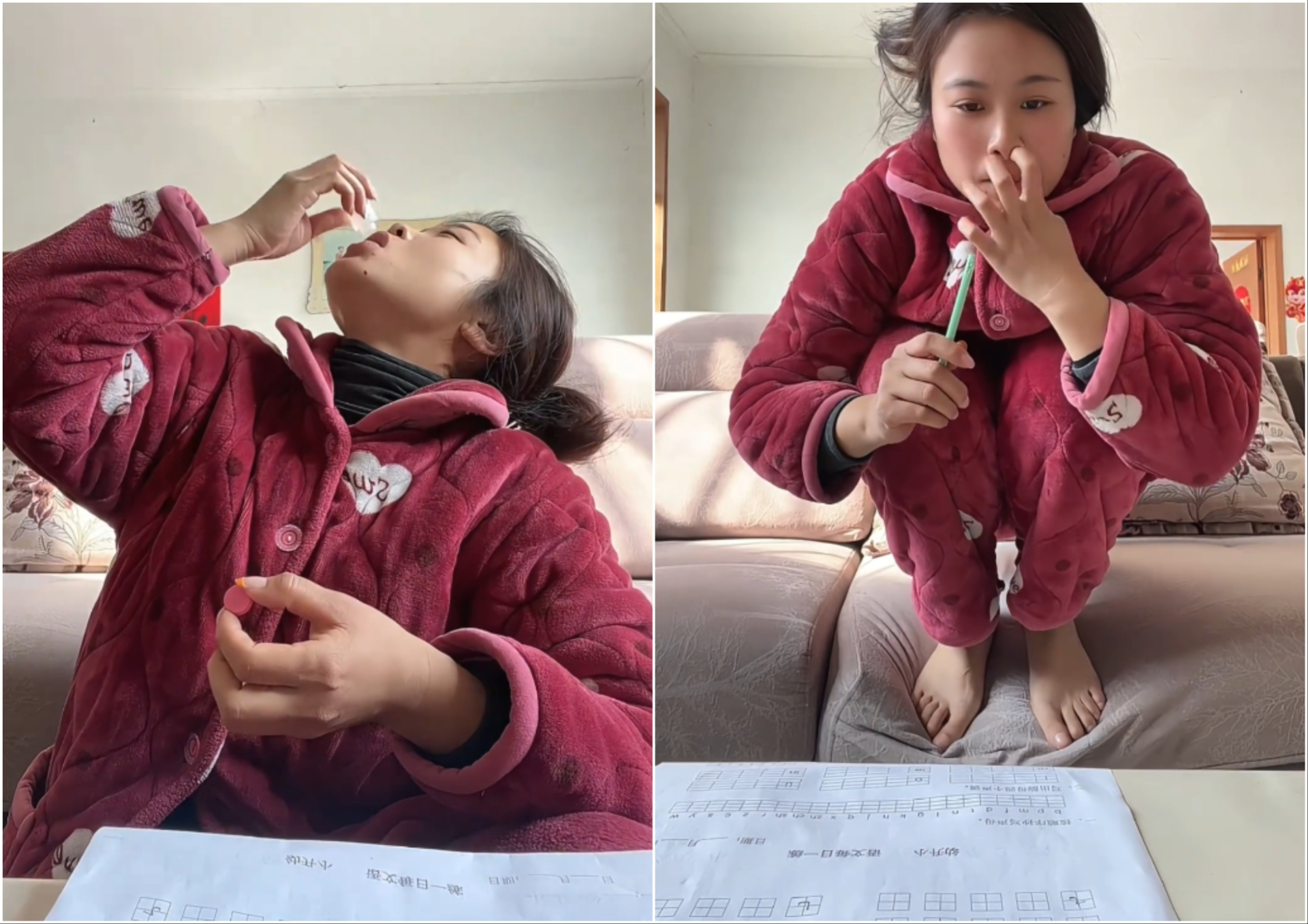 B&agrave; mẹ diễn lại cảnh con trai tiểu học l&agrave;m b&agrave;i tập: 1 ph&uacute;t 100 động t&aacute;c, Oscar kh&ocirc;ng c&oacute; chị, tụi tui kh&ocirc;ng coi!- Ảnh 2.