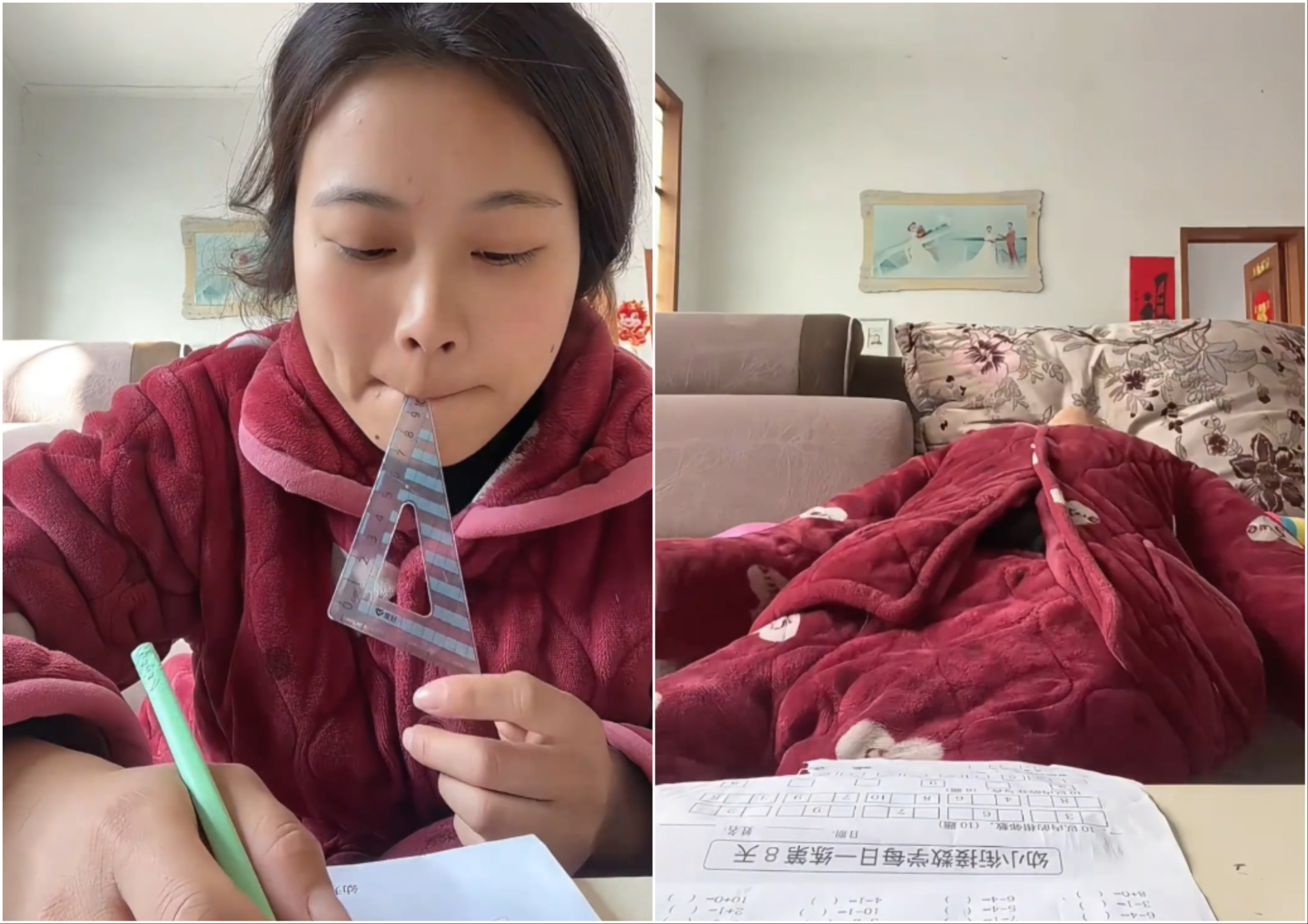 B&agrave; mẹ diễn lại cảnh con trai tiểu học l&agrave;m b&agrave;i tập: 1 ph&uacute;t 100 động t&aacute;c, Oscar kh&ocirc;ng c&oacute; chị, tụi tui kh&ocirc;ng coi!- Ảnh 3.