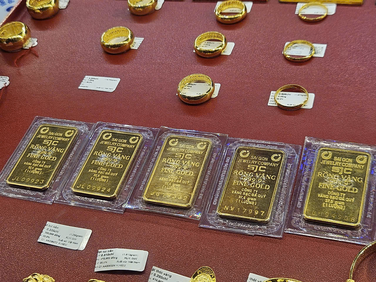 Tối 29-1, giá vàng miếng SJC đảo chiều, giảm rất nhanh- Ảnh 1. Tối 29-1, giá vàng miếng SJC đảo chiều, giảm rất nhanh- Ảnh 1.