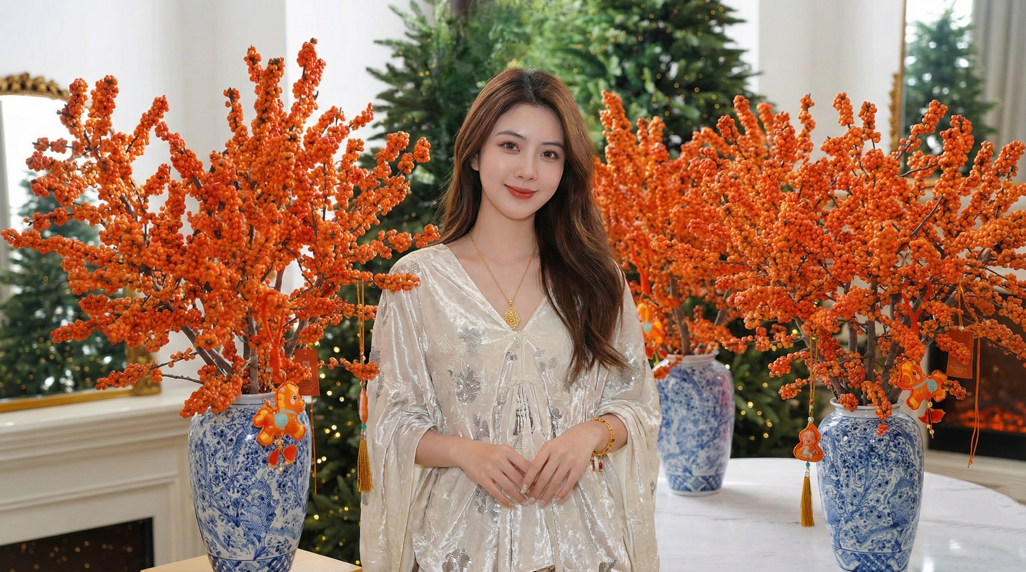 Tết đừng chỉ chơi đ&agrave;o, h&atilde;y thử cắm b&igrave;nh đ&agrave;o đ&ocirc;ng "cam Herm&egrave;s": M&agrave;u của gi&agrave;u sang v&agrave; b&iacute; k&iacute;p "3 kh&ocirc;ng" gi&uacute;p quả căng mọng cả th&aacute;ng kh&ocirc;ng rụng- Ảnh 1.