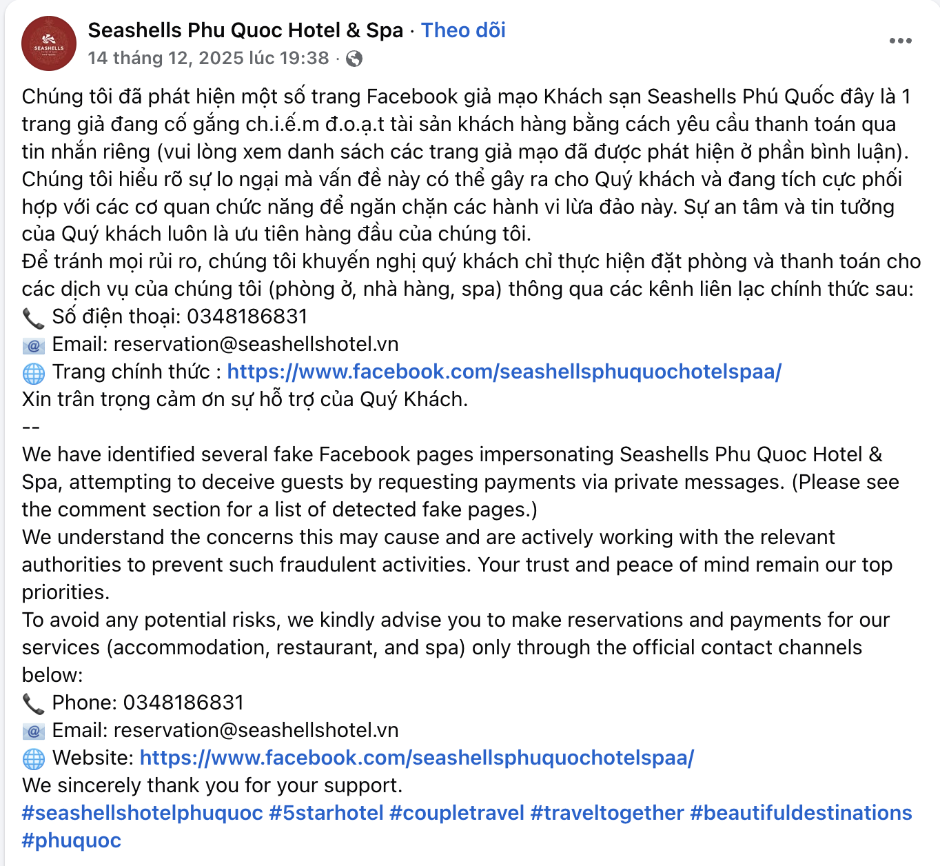 Ph&uacute; Quốc ph&aacute;t th&ocirc;ng b&aacute;o khẩn đến du kh&aacute;ch đặt ph&ograve;ng kh&aacute;ch sạn- Ảnh 3.