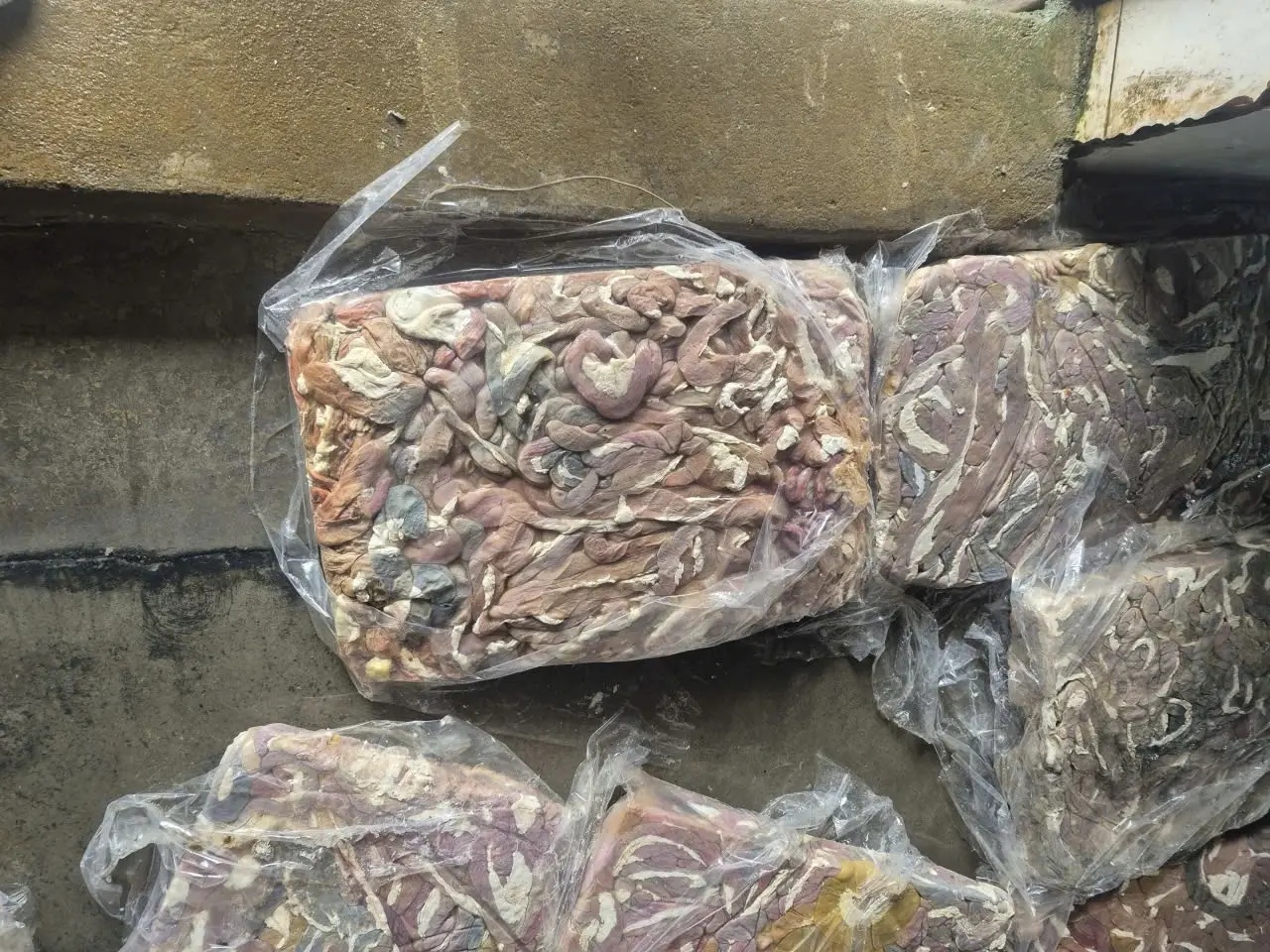 Cận cảnh hơn 60 tấn lòng lợn bốc mùi nằm trong kho lạnh nhiều tháng ở Hà Nội, chuẩn bị tuồn ra thị trường dịp cận Tết- Ảnh 6. Cận cảnh hơn 60 tấn lòng lợn bốc mùi nằm trong kho lạnh nhiều tháng ở Hà Nội, chuẩn bị tuồn ra thị trường dịp cận Tết- Ảnh 6.