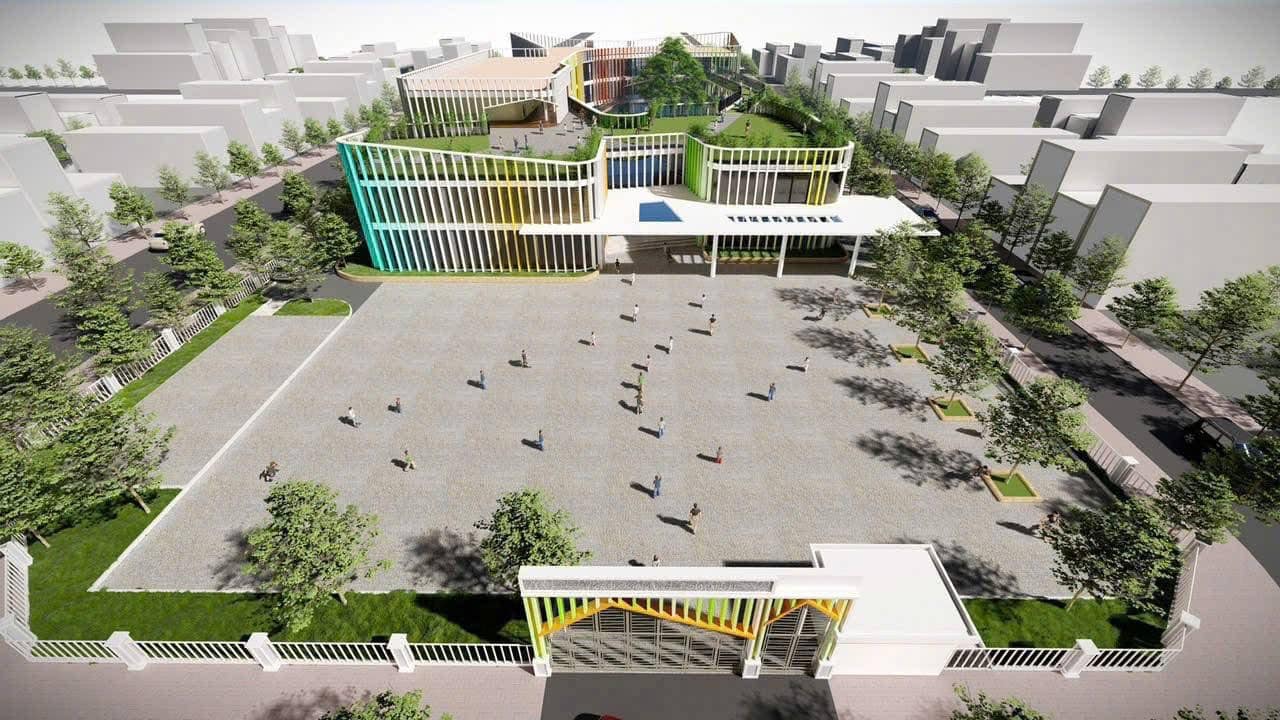 Cận cảnh trường Mầm non c&ocirc;ng lập mới toanh, vừa đi v&agrave;o hoạt động năm học n&agrave;y, phụ huynh nh&igrave;n ảnh xu&yacute;t xoa: Sao m&agrave; XỊN THẾ!- Ảnh 1.