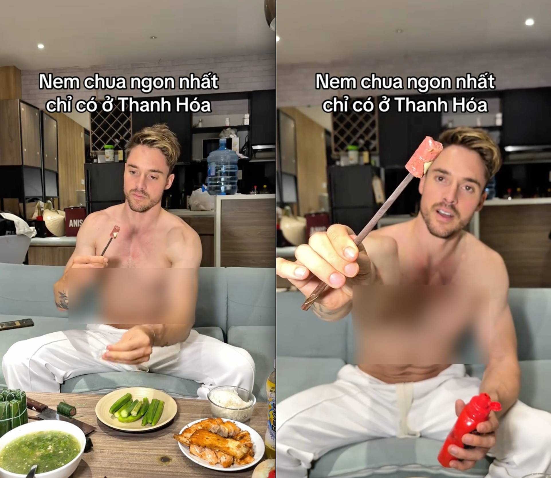 Kh&aacute;ch T&acirc;y ph&aacute;t cuồng khi thử đặc sản Thanh Ho&aacute; nhưng điều d&acirc;n mạng ch&uacute; &yacute; lại l&agrave; c&aacute;ch ăn của anh- Ảnh 3.