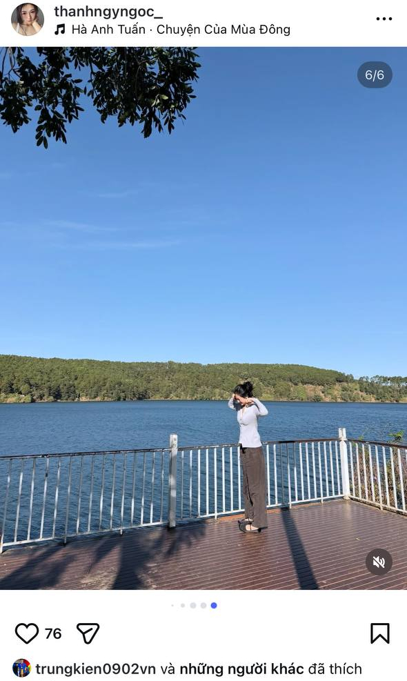 Thủ môn hotboy Trần Trung Kiên trượt tay đăng ảnh bạn gái rồi vội xoá, còn bị 