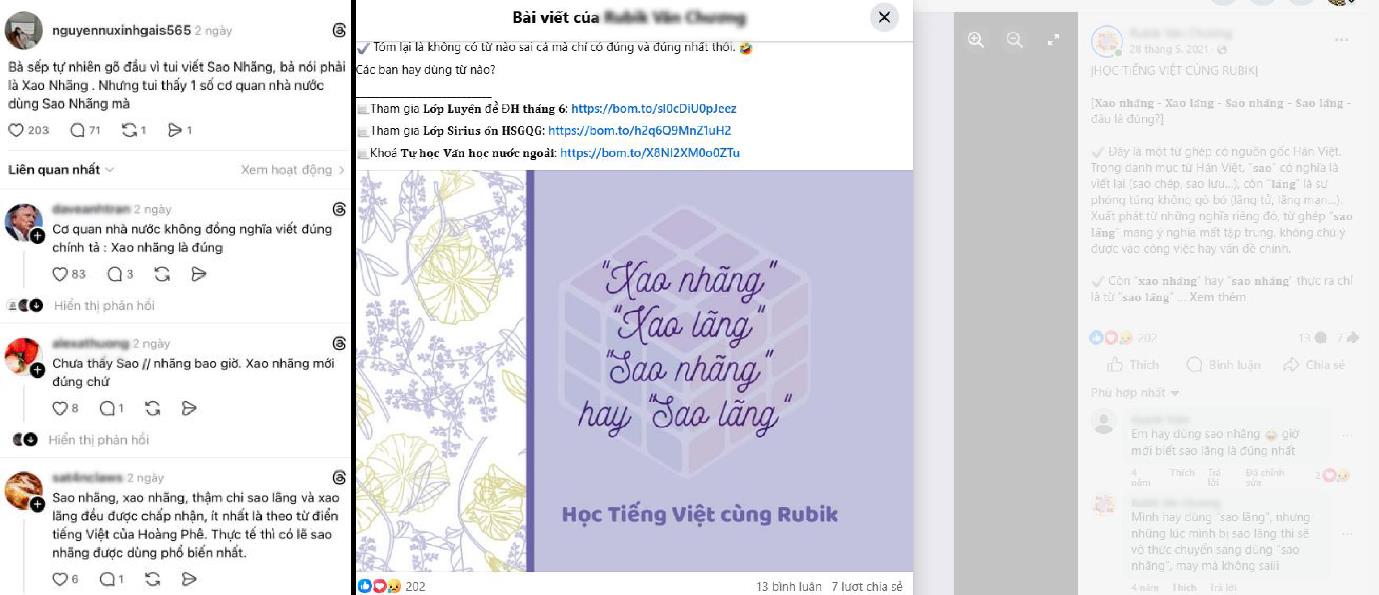 Đại chiến "Cảnh s&aacute;t ch&iacute;nh tả": "Xao nh&atilde;ng" hay "Sao nh&atilde;ng" mới chuẩn? C&acirc;u trả lời khiến CĐM... ng&atilde; ngửa!- Ảnh 1.