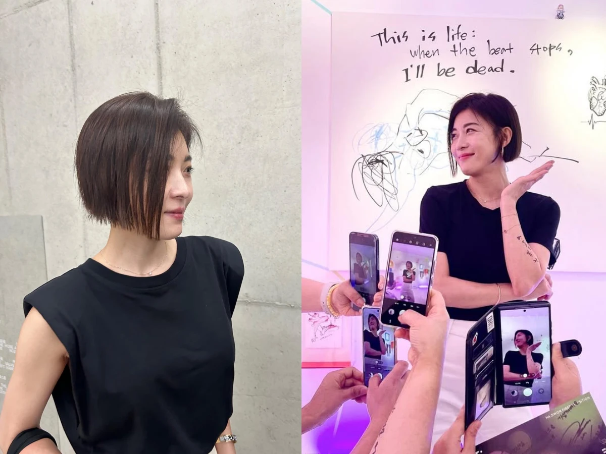 Chị đẹp U50 Ha Ji Won c&oacute; 4 kiểu t&oacute;c thu gọn mặt đến kh&oacute; tin, g&aacute;i H&agrave;n khuy&ecirc;n n&ecirc;n thử- Ảnh 4.