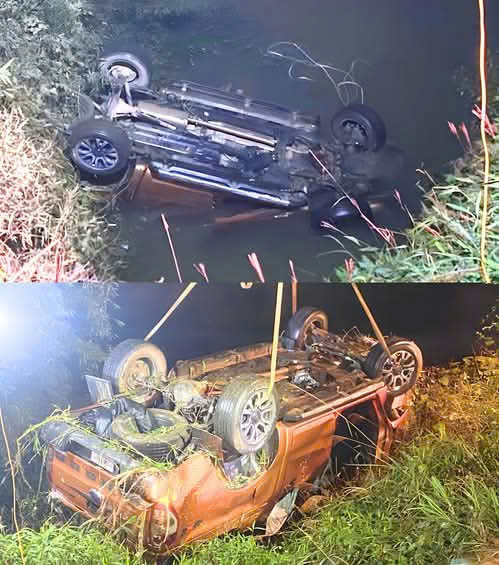 Xe bán tải lao xuống suối sâu lật ngửa, 2 người tử vong, 2 người bị thương- Ảnh 1. Xe bán tải lao xuống suối sâu lật ngửa, 2 người tử vong, 2 người bị thương- Ảnh 1.