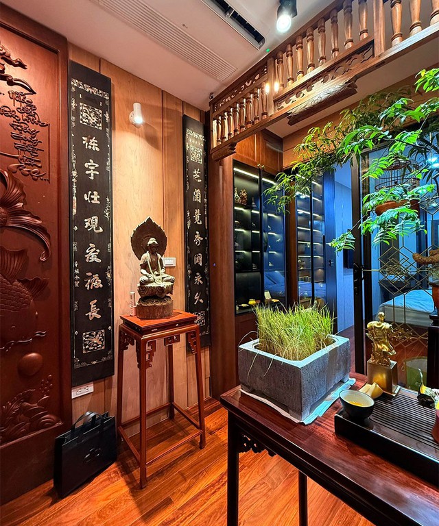 Nhan sắc vợ ch&acirc;n d&agrave;i sinh 5 con cho nam nghệ sĩ đ&igrave;nh đ&aacute;m sở hữu biệt phủ d&aacute;t v&agrave;ng ở H&agrave; Nội- Ảnh 7.