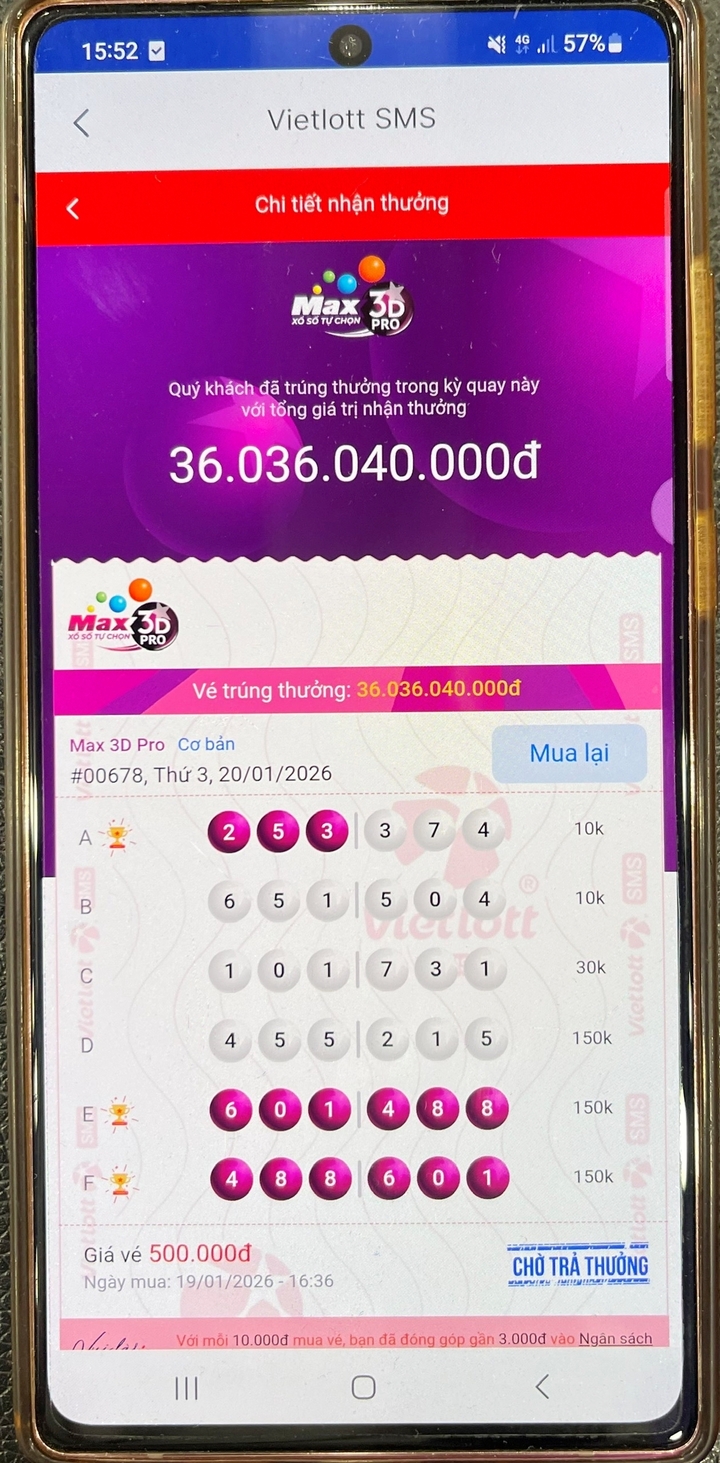 Người đ&agrave;n &ocirc;ng ở TP.HCM tr&uacute;ng 15 giải đặc biệt trị gi&aacute; hơn 36 tỷ đồng- Ảnh 2.