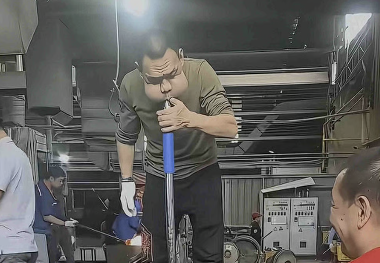 30 năm thổi thủy tinh, gương mặt biến dạng: Nghệ nh&acirc;n Trung Quốc c&oacute; đ&ocirc;i m&aacute; phồng như &ldquo;ếch&rdquo;, c&aacute;i gi&aacute; kh&ocirc;ng ai muốn trả- Ảnh 3.