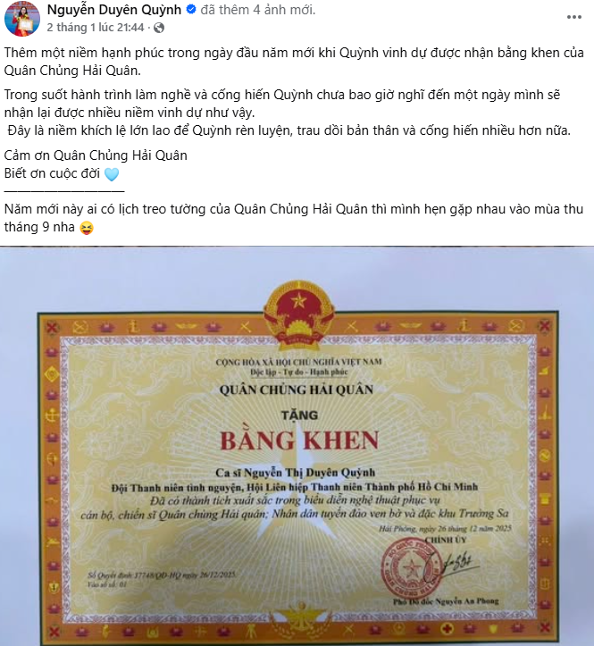 Hit 10 tỷ view đưa gi&aacute;o vi&ecirc;n thanh nhạc th&agrave;nh sao: Nhận bằng khen của Bộ Tư lệnh, l&agrave; c&ocirc;ng d&acirc;n ti&ecirc;u biểu 2025- Ảnh 2.