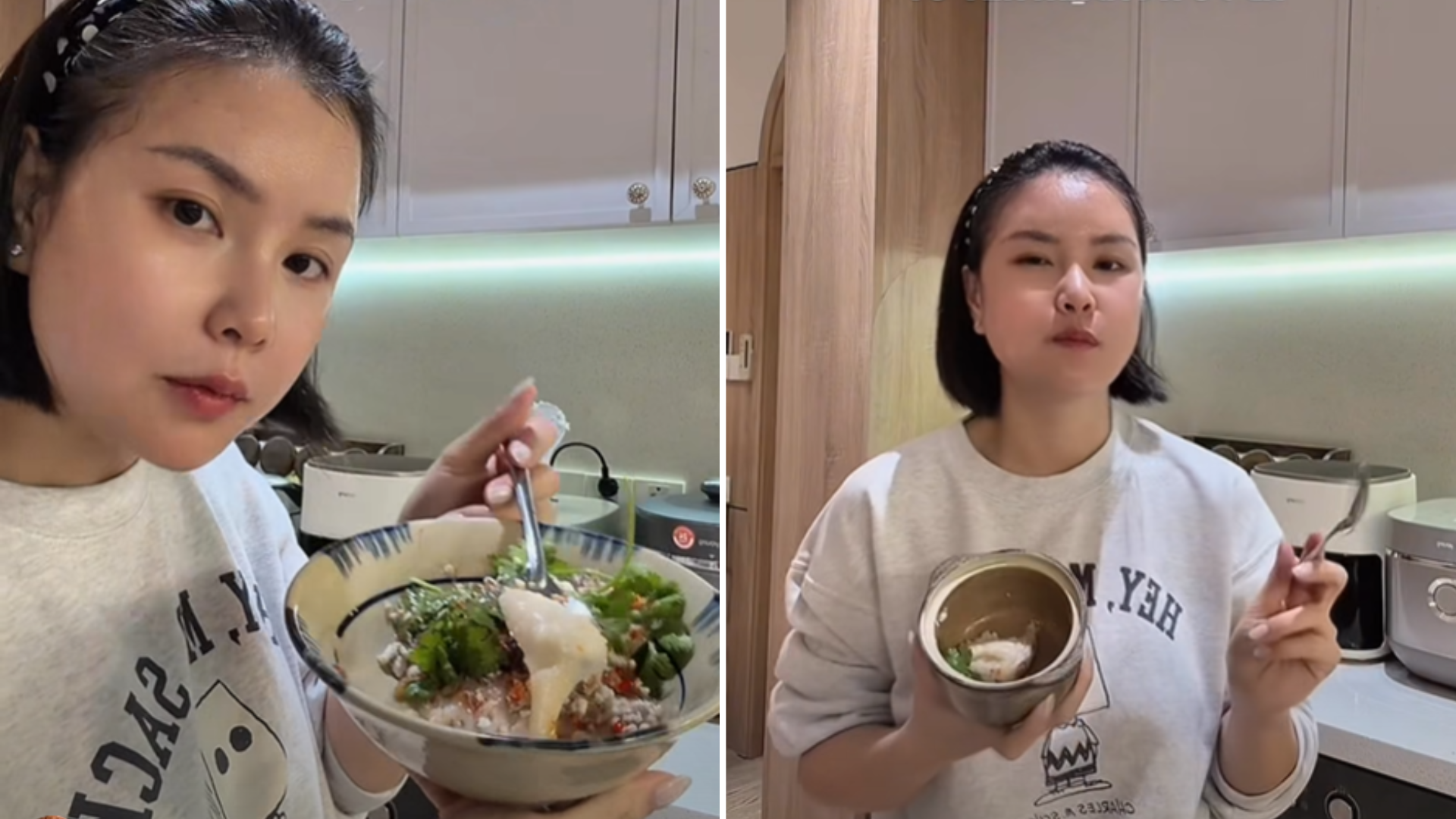 Xem vlog bánh đúc nóng, nghe chuyện đời của TikToker Thu Nhi - Eat Clean Hong, phải mua ngay chiếc máy xay này!- Ảnh 3. Xem vlog bánh đúc nóng, nghe chuyện đời của TikToker Thu Nhi - Eat Clean Hong, phải mua ngay chiếc máy xay này!- Ảnh 3.
