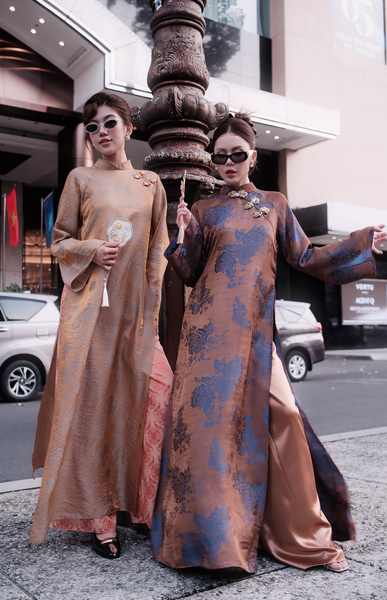 Không còn đỏ, hồng quen thuộc, áo dài Tết 2026 Không còn đỏ, hồng quen thuộc, áo dài Tết 2026