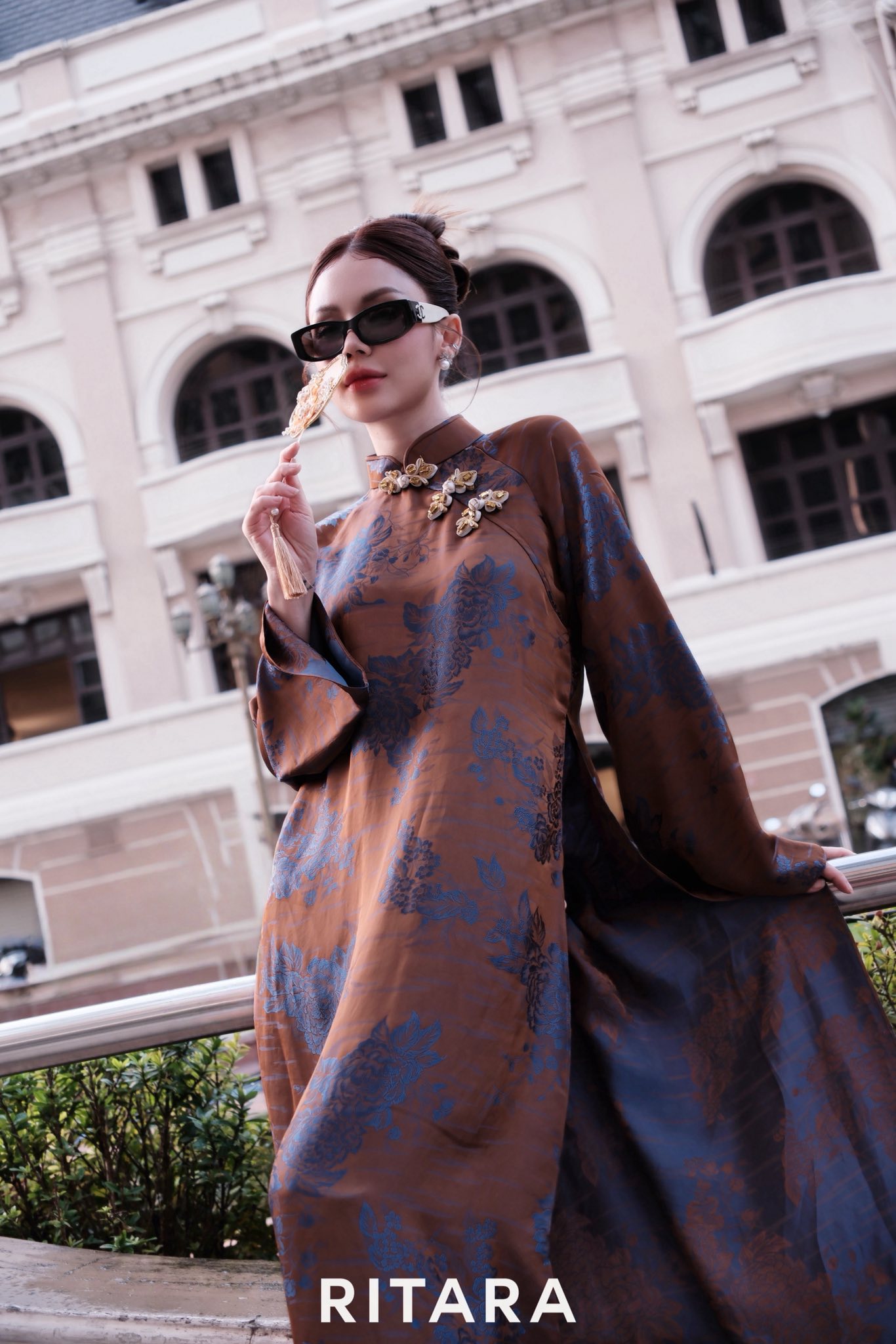 Không còn đỏ, hồng quen thuộc, áo dài Tết 2026 Không còn đỏ, hồng quen thuộc, áo dài Tết 2026