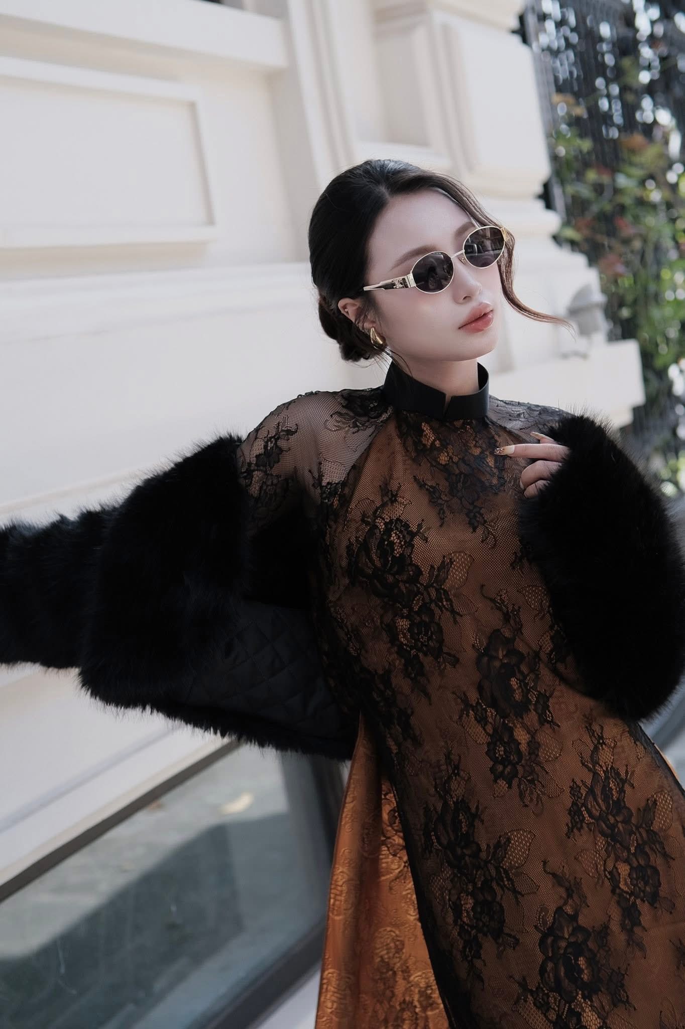 Không còn đỏ, hồng quen thuộc, áo dài Tết 2026 Không còn đỏ, hồng quen thuộc, áo dài Tết 2026