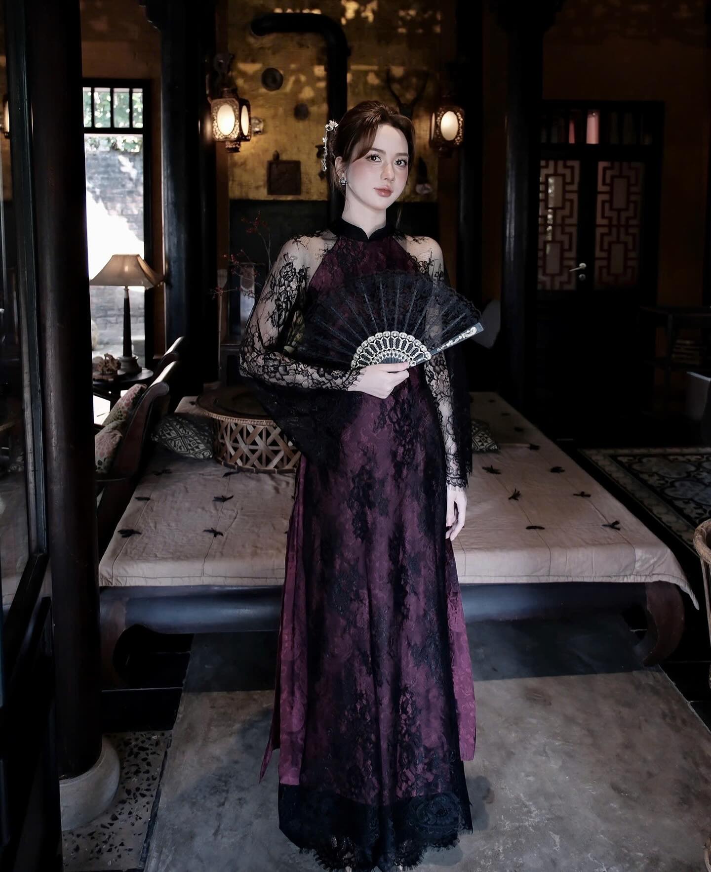 Không còn đỏ, hồng quen thuộc, áo dài Tết 2026 Không còn đỏ, hồng quen thuộc, áo dài Tết 2026