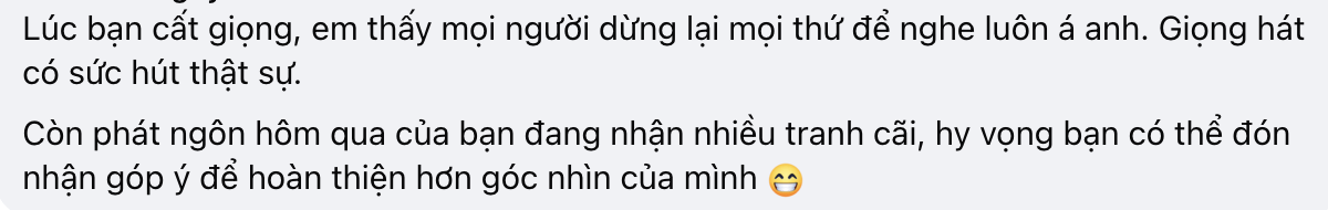 Tranh c&atilde;i nam ca sĩ Việt tuy&ecirc;n bố giải nghệ nếu kh&ocirc;ng tạo ra thu nhập, viết g&igrave; m&agrave; netizen n&oacute;i &ldquo;ảo tưởng sức mạnh
