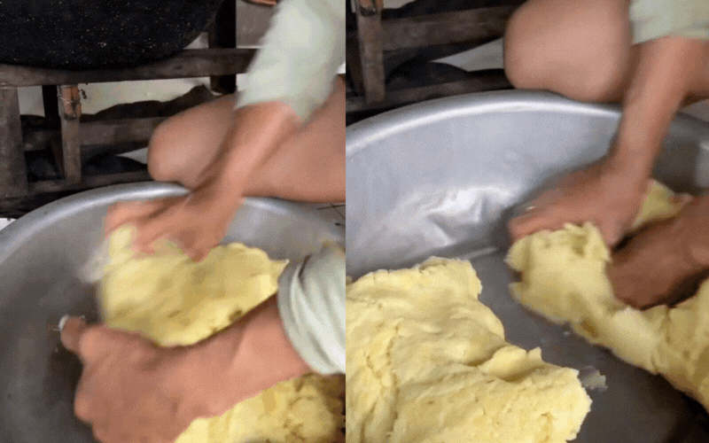 B&uacute;n d&acirc;y, thức qu&agrave; s&aacute;ng "g&acirc;y thương nhớ" của người miền Trung: M&oacute;n ăn d&acirc;n d&atilde; từ bột gạo v&agrave; tro bếp, ai đi xa cũng th&egrave;m thuồng vị dầu hẹ thơm lừng- Ảnh 5.