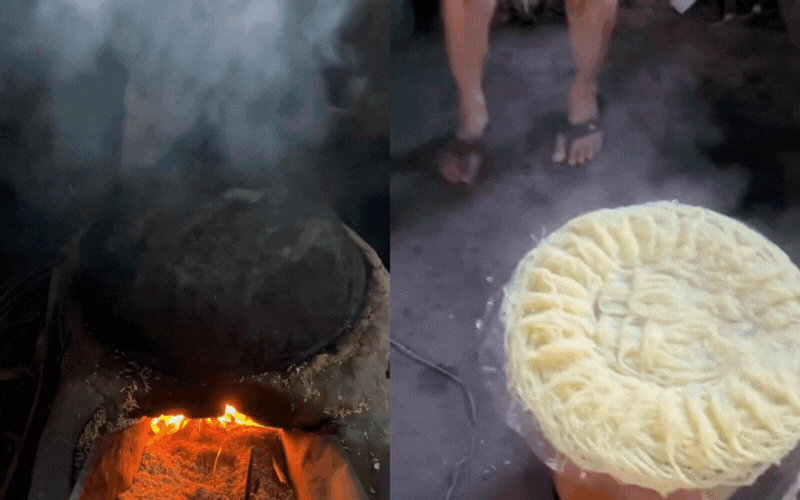 B&uacute;n d&acirc;y, thức qu&agrave; s&aacute;ng "g&acirc;y thương nhớ" của người miền Trung: M&oacute;n ăn d&acirc;n d&atilde; từ bột gạo v&agrave; tro bếp, ai đi xa cũng th&egrave;m thuồng vị dầu hẹ thơm lừng- Ảnh 8.