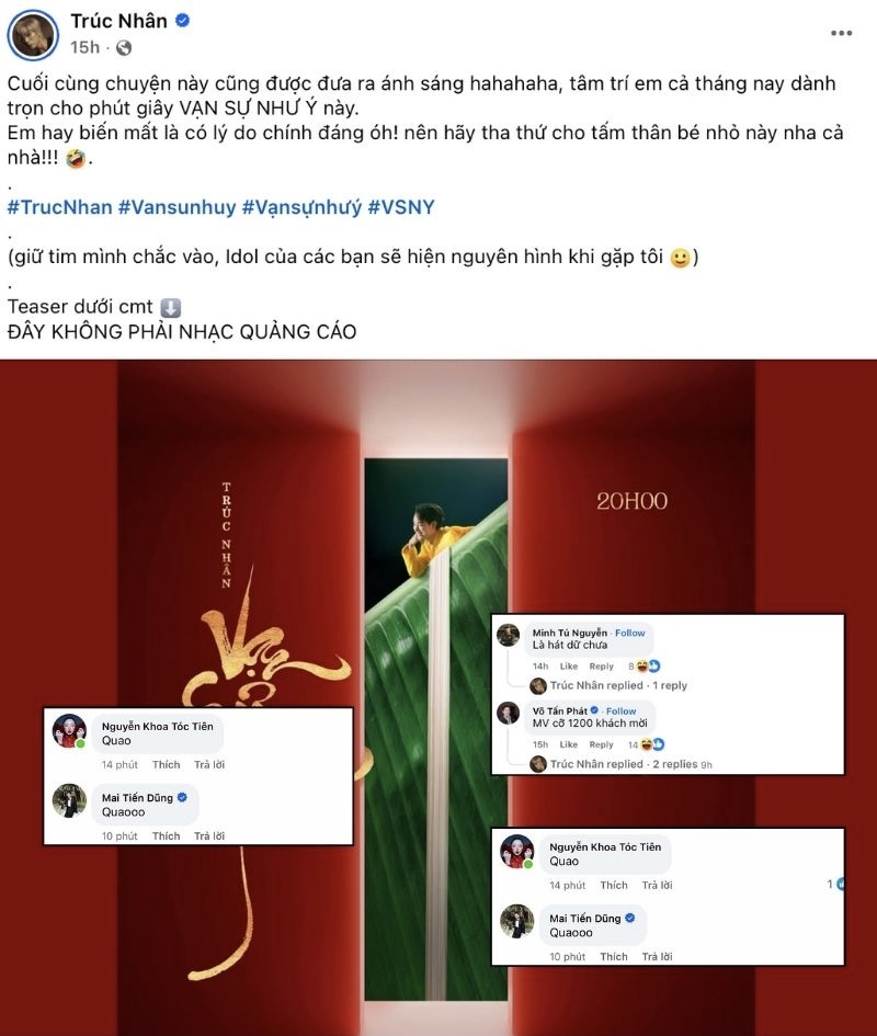 Tr&uacute;c Nh&acirc;n sau l&ugrave;m x&ugrave;m gọi fan l&agrave; n&ocirc; t&igrave;: &ldquo;Idol của c&aacute;c bạn sẽ hiện nguy&ecirc;n h&igrave;nh khi gặp t&ocirc;i&rdquo;- Ảnh 2.