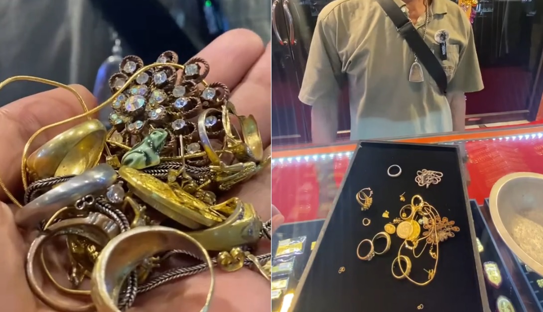 Nhặt được v&agrave;ng ở b&atilde;i r&aacute;c, người đ&agrave;n &ocirc;ng mang đi kiểm tra th&igrave; sốc nặng- Ảnh 1.