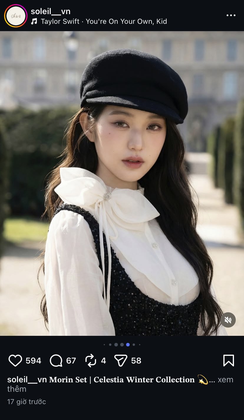 Local brand Việt d&ugrave;ng AI fake h&igrave;nh Jang Wonyoung mặc đồ, xin lỗi với l&yacute; do &ldquo;thiếu kiểm so&aacute;t, chỉ c&oacute; n&eacute;t tương đồng&rdquo;?- Ảnh 3.