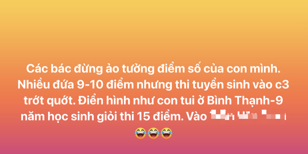 Ông bố ở TP.HCM nói: Các phụ huynh có con sắp thi lớp 10 đừng ảo tưởng điều này nữa, nhìn trường hợp của con tôi thì biết!- Ảnh 1. Ông bố ở TP.HCM nói: Các phụ huynh có con sắp thi lớp 10 đừng ảo tưởng điều này nữa, nhìn trường hợp của con tôi thì biết!- Ảnh 1.