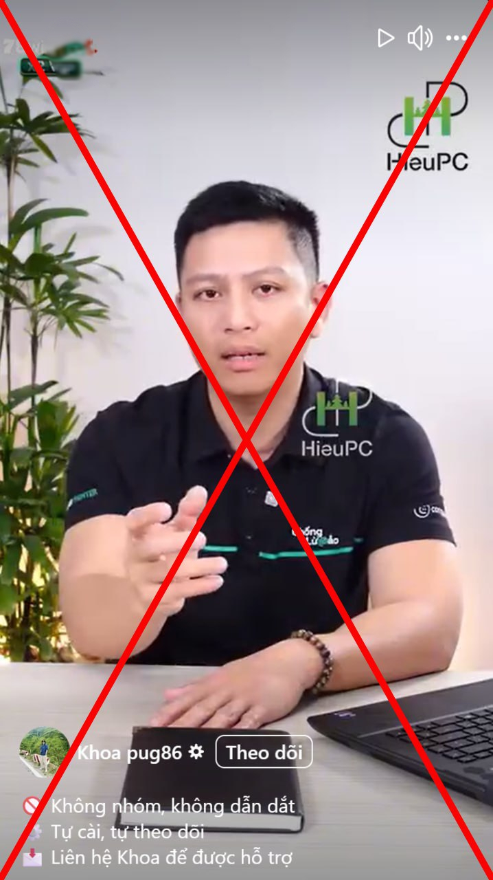 Hiếu PC và Khoa Pug bị mạo danh để lừa đảo, người dân cẩn thận mất tiền oan- Ảnh 2. Hiếu PC và Khoa Pug bị mạo danh để lừa đảo, người dân cẩn thận mất tiền oan- Ảnh 2.