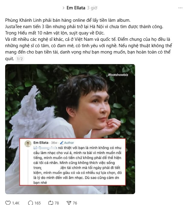 Ca sĩ vô danh viral khắp nơi vì 1 câu nói, khiến cả làng nhạc cãi nhau ỏm tỏi- Ảnh 6. Ca sĩ vô danh viral khắp nơi vì 1 câu nói, khiến cả làng nhạc cãi nhau ỏm tỏi- Ảnh 6.