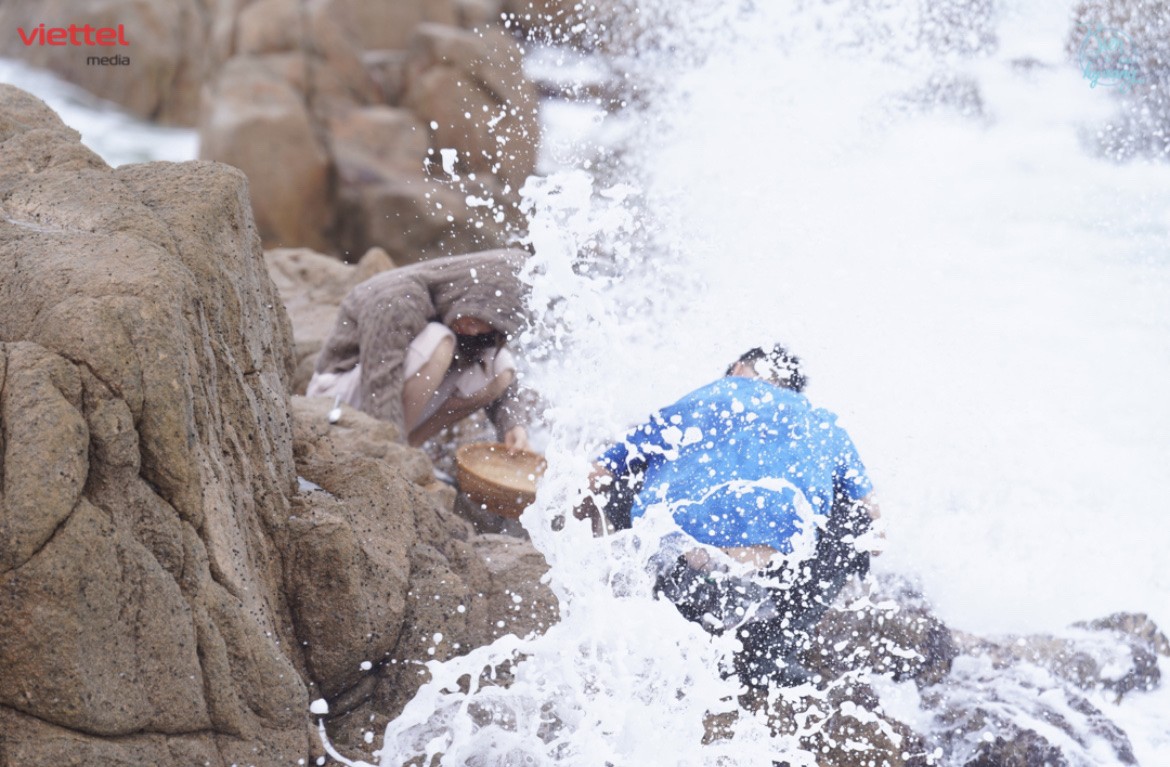 Đặc sản đen s&igrave; b&aacute;m chặt v&aacute;ch đ&aacute;: Thứ "lộc trời" gi&aacute; cả triệu đồng m&agrave; H&ograve;a Minzy cũng bất chấp s&oacute;ng đ&aacute;nh ướt sũng để h&aacute;i bằng được- Ảnh 10.