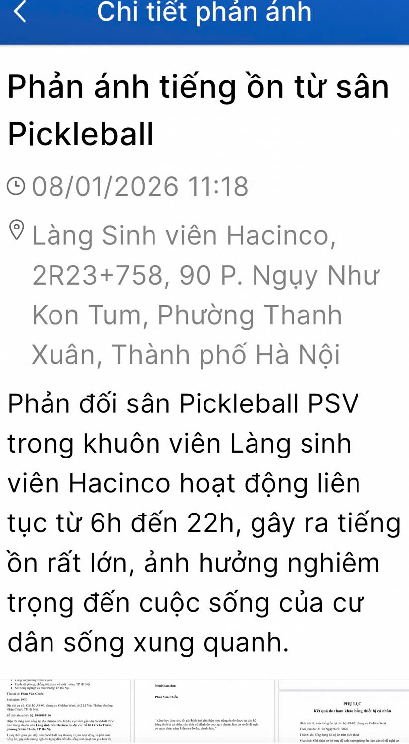 Cư d&acirc;n l&agrave;ng sinh vi&ecirc;n Hacinco &ldquo;k&ecirc;u cứu&rdquo; v&igrave; tiếng ồn Pickleball tra tấn ng&agrave;y đ&ecirc;m- Ảnh 8.