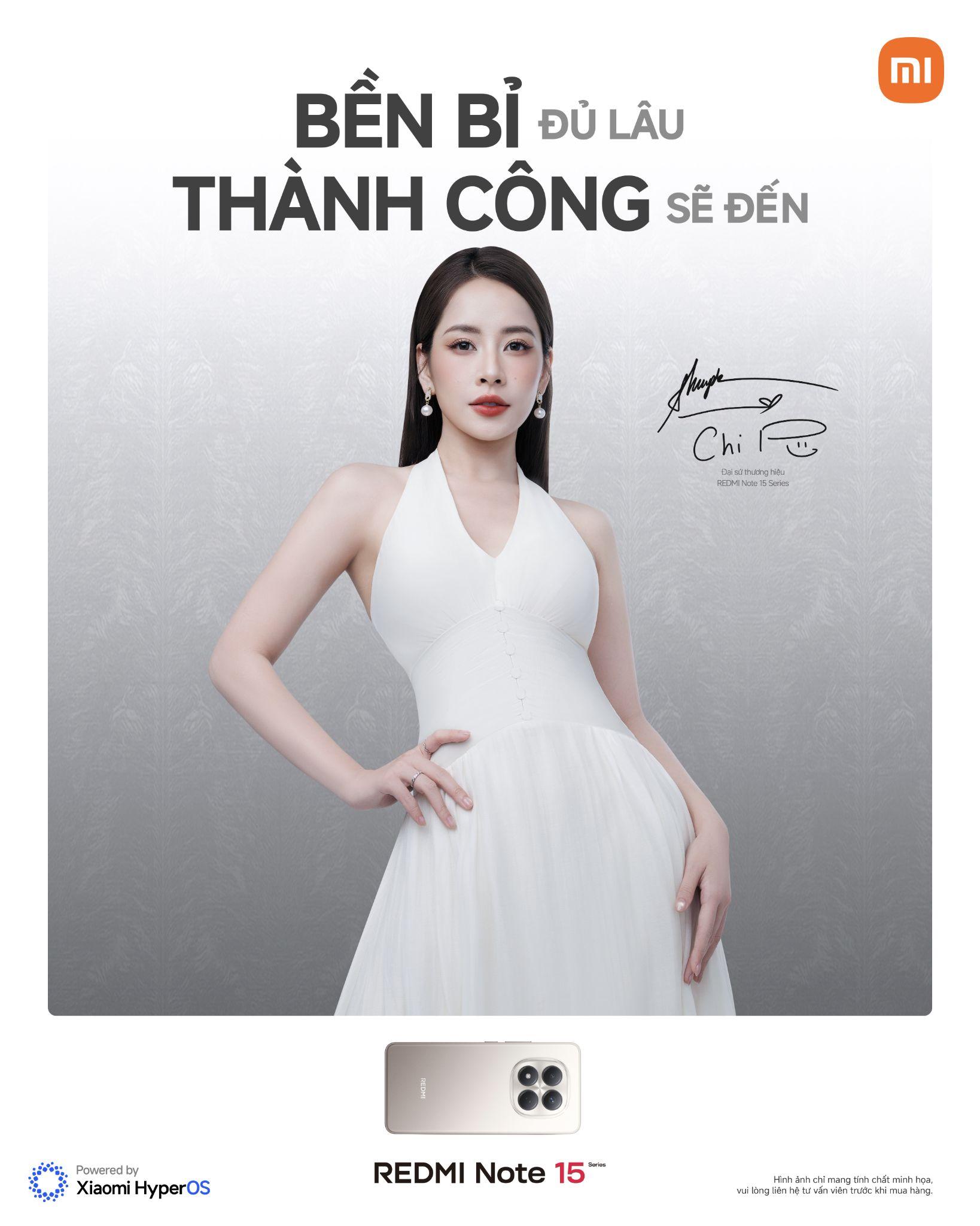 Chi Pu đồng h&agrave;nh c&ugrave;ng REDMI Note 15 Series, x&aacute;c lập chuẩn độ bền to&agrave;n diện cho smartphone tầm trung &ldquo;REDMI Titan&rdquo;- Ảnh 2.