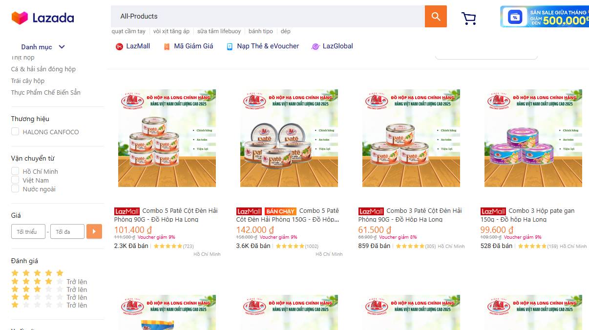 Trước b&ecirc; bối &ldquo;ph&ugrave; ph&eacute;p&rdquo; 120 tấn thịt heo bệnh, hơn 100.000 hộp pate Cột đ&egrave;n Hải Ph&ograve;ng đ&atilde; được b&aacute;n ra tr&ecirc;n c&aacute;c s&agrave;n thương mại điện tử- Ảnh 6.