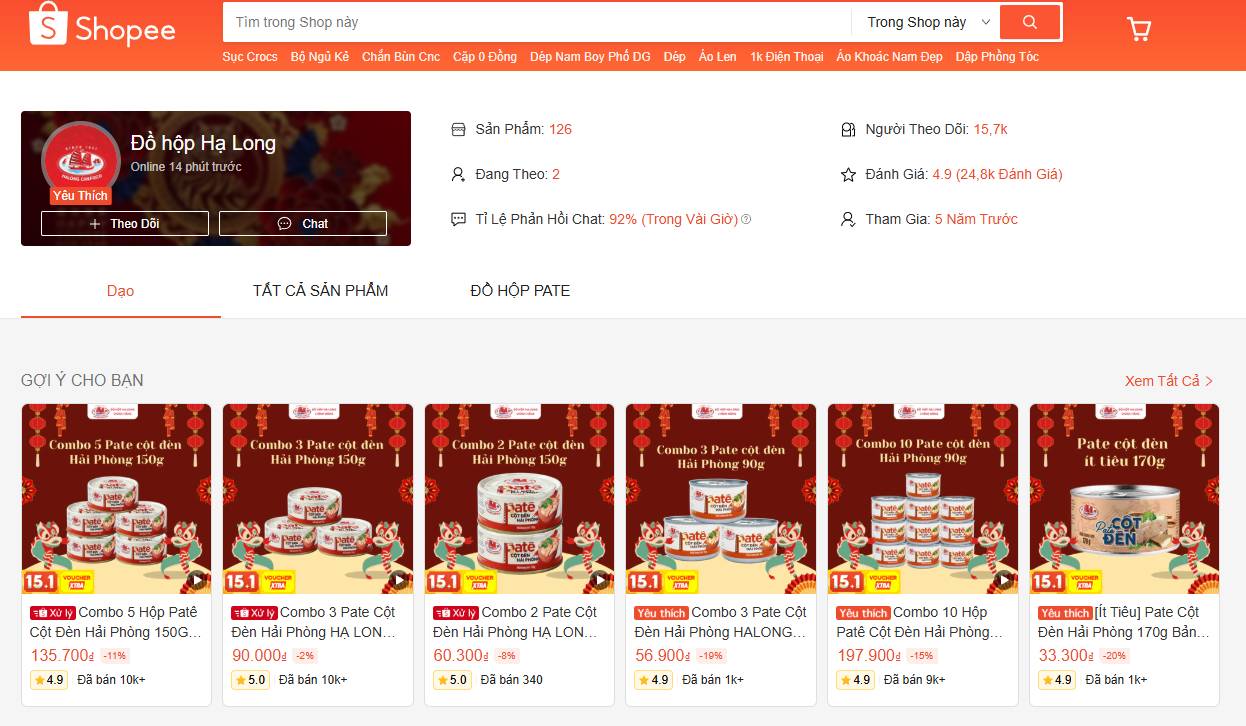 Trước b&ecirc; bối &ldquo;ph&ugrave; ph&eacute;p&rdquo; 120 tấn thịt heo bệnh, hơn 100.000 hộp pate Cột đ&egrave;n Hải Ph&ograve;ng đ&atilde; được b&aacute;n ra tr&ecirc;n c&aacute;c s&agrave;n thương mại điện tử- Ảnh 2.