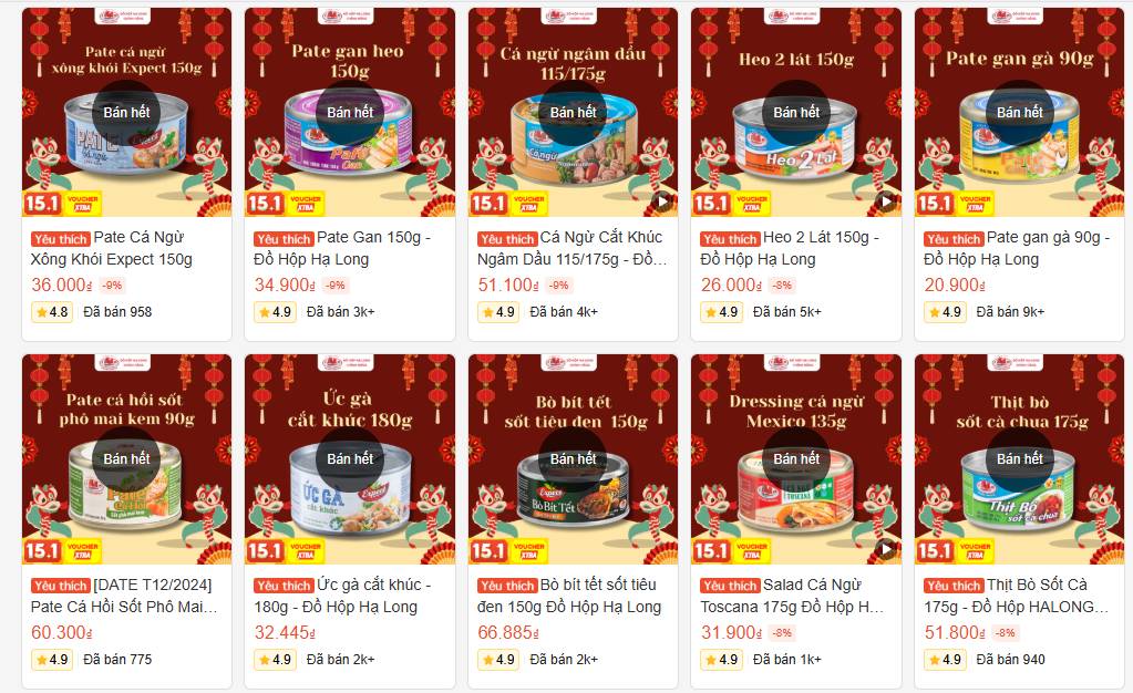 Trước b&ecirc; bối &ldquo;ph&ugrave; ph&eacute;p&rdquo; 120 tấn thịt heo bệnh, hơn 100.000 hộp pate Cột đ&egrave;n Hải Ph&ograve;ng đ&atilde; được b&aacute;n ra tr&ecirc;n c&aacute;c s&agrave;n thương mại điện tử- Ảnh 5.