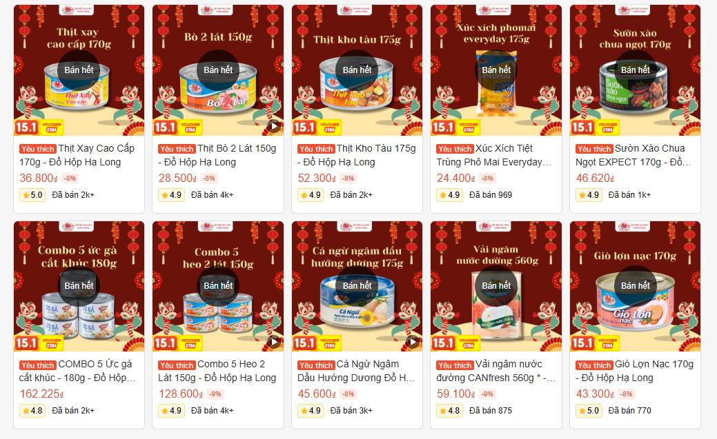 Trước b&ecirc; bối &ldquo;ph&ugrave; ph&eacute;p&rdquo; 120 tấn thịt heo bệnh, hơn 100.000 hộp pate Cột đ&egrave;n Hải Ph&ograve;ng đ&atilde; được b&aacute;n ra tr&ecirc;n c&aacute;c s&agrave;n thương mại điện tử- Ảnh 4.